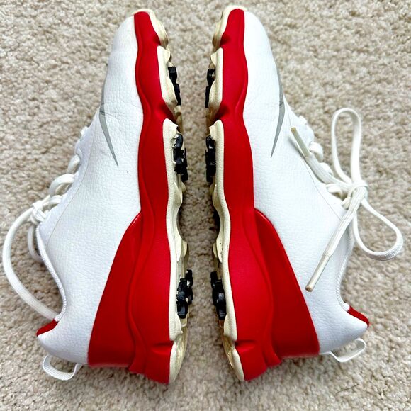 Nike Control Jr Golf Shoes Red White Lace Up Youth Size 1 - Picture 3 of 7